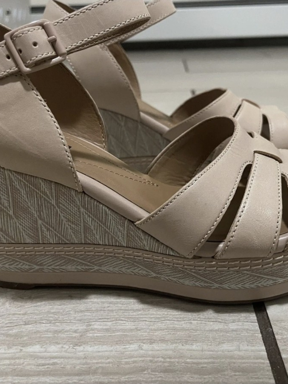 Clarks Women's Wedge Heel Sandals - Size 8.5